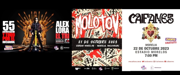 El Jalo Fest 2023 presentara a las Bandas de Rock  El Tri, Molotov y Caifanes de Manera Gratuita 